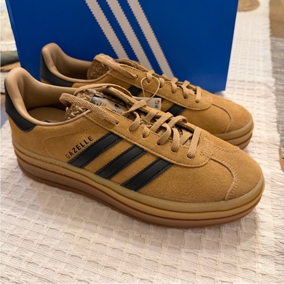adidas Gazelle Bold Cardboard / Black / Gum - Picture 10 of 12